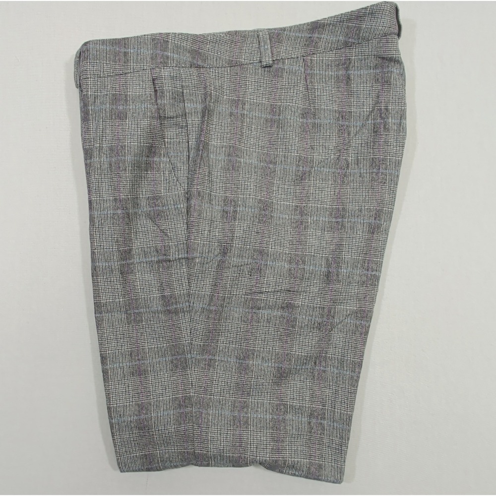 Maison Common Womens Plaid Wool Pants Size 42 US 10 12 Straight Leg Trousers - Picture 2 of 14